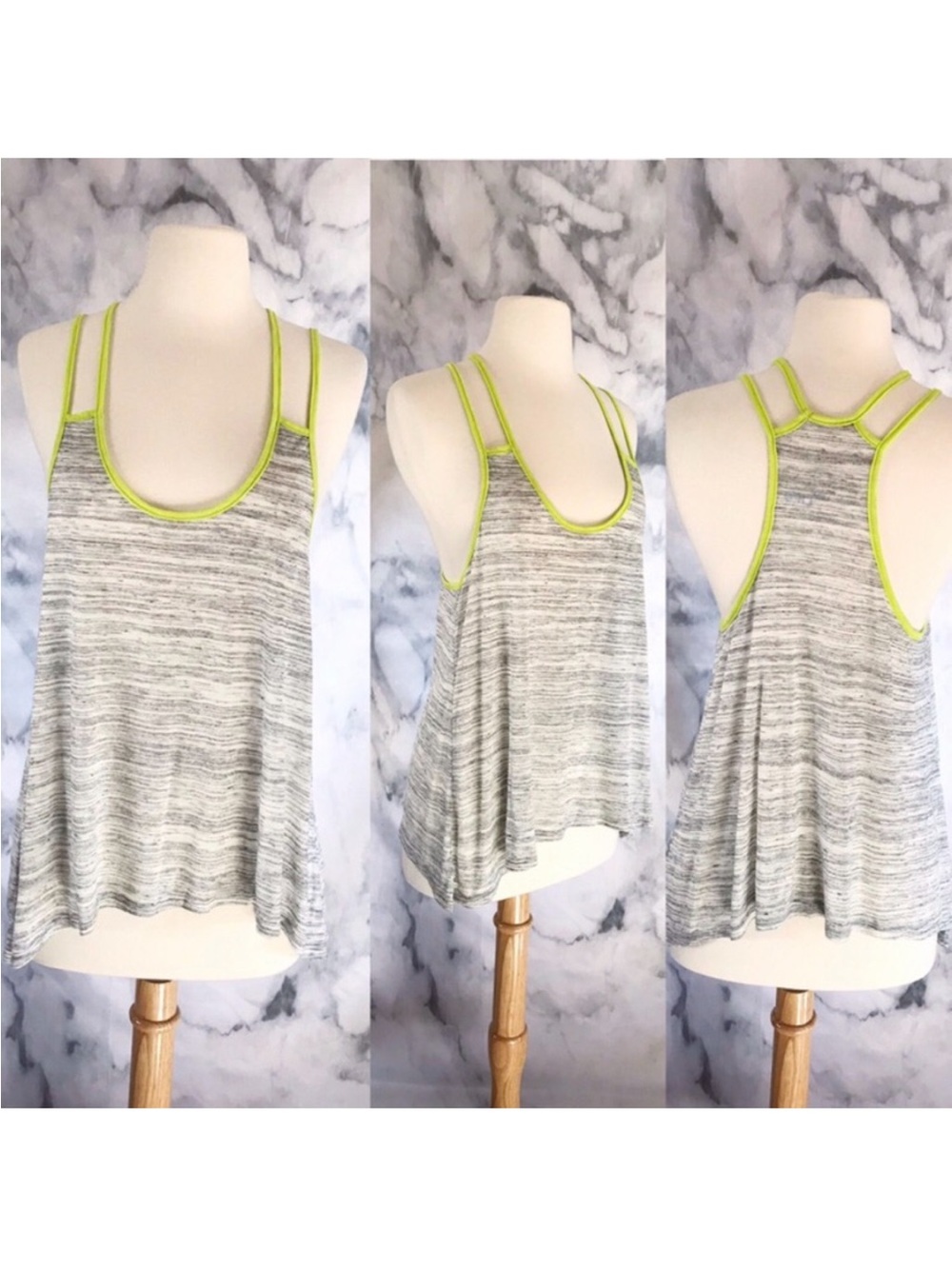 Blue Life Marled Swing Trapeze Tank Cami Top - Picture 7 of 7